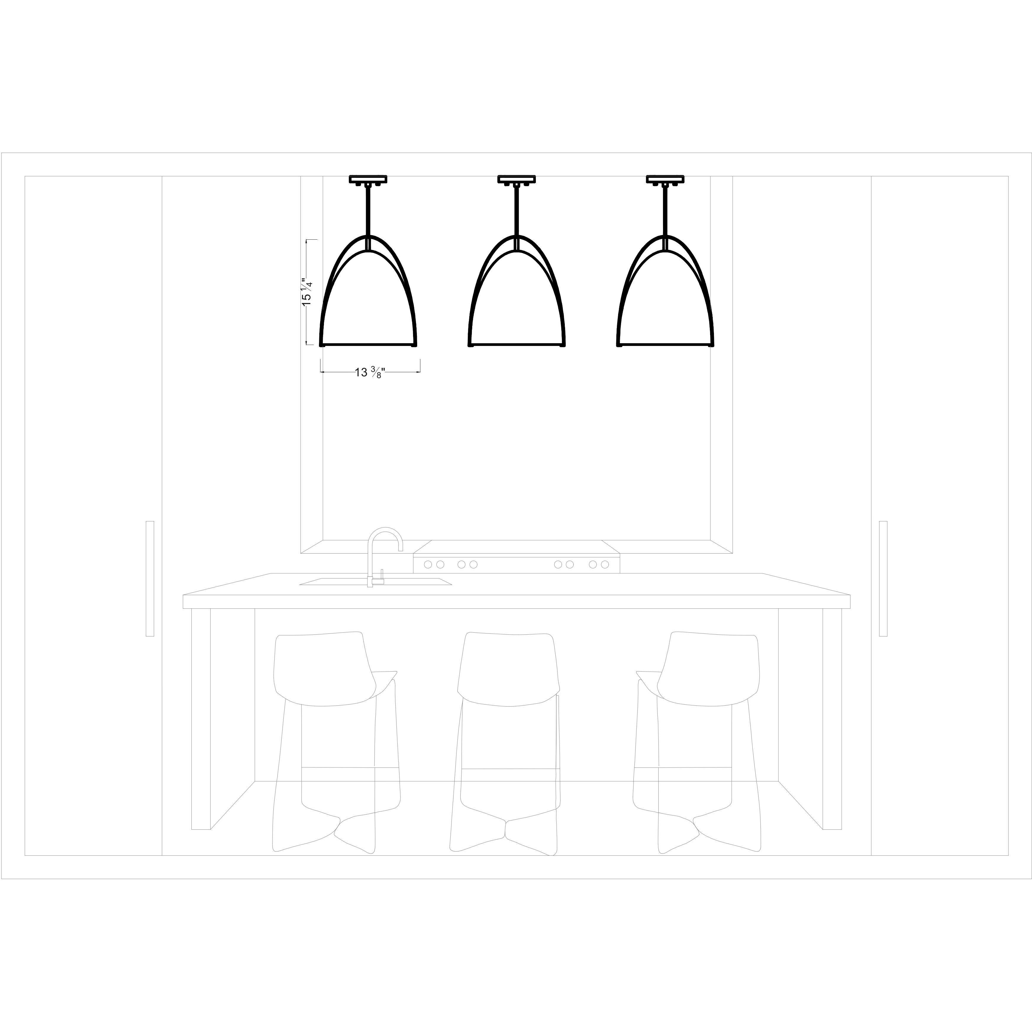 Sean Lavin Norman Pendant Ceiling Light in Chrome