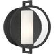 Halin 1 Light 11.5 inch Sand Coal Black Outdoor Wall Sconce