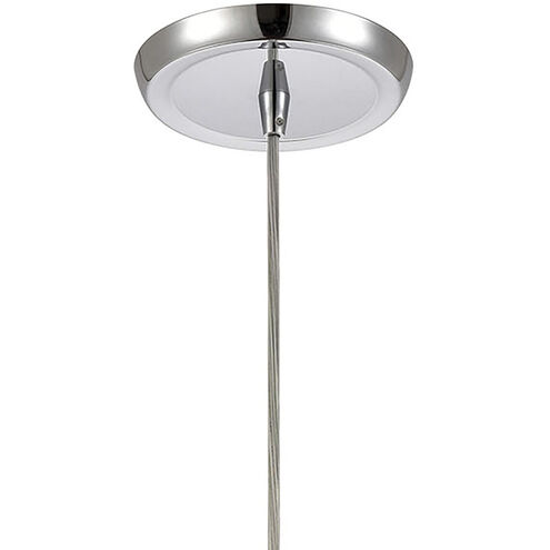 Glitzy 1 Light 5 inch Polished Chrome with Gold Mini Pendant Ceiling Light