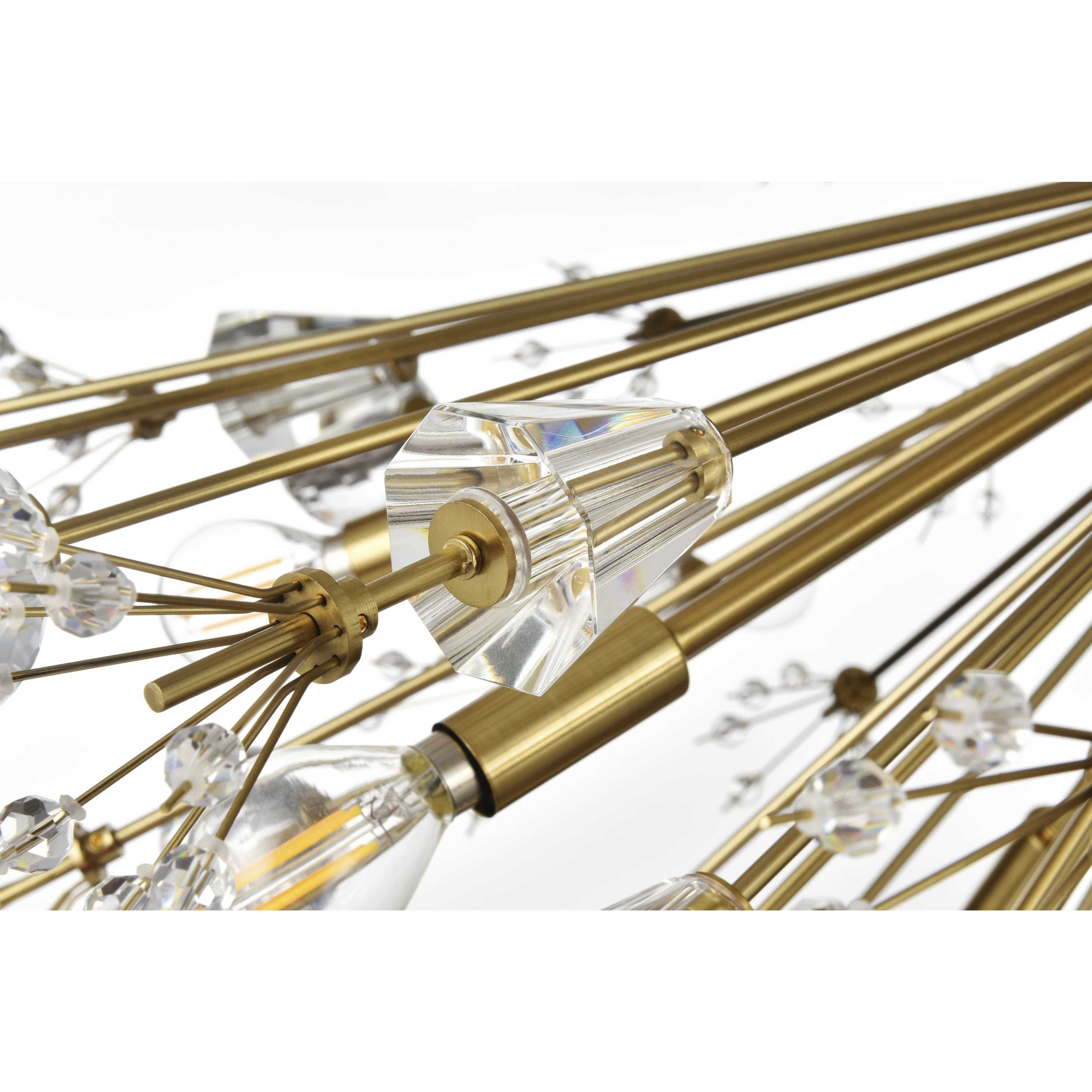 Vera 24 Light 23 inch Gold Pendant Ceiling Light