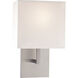 Sconces 1 Light 7 inch Brushed Nickel ADA Wall Sconce Wall Light in Incandescent