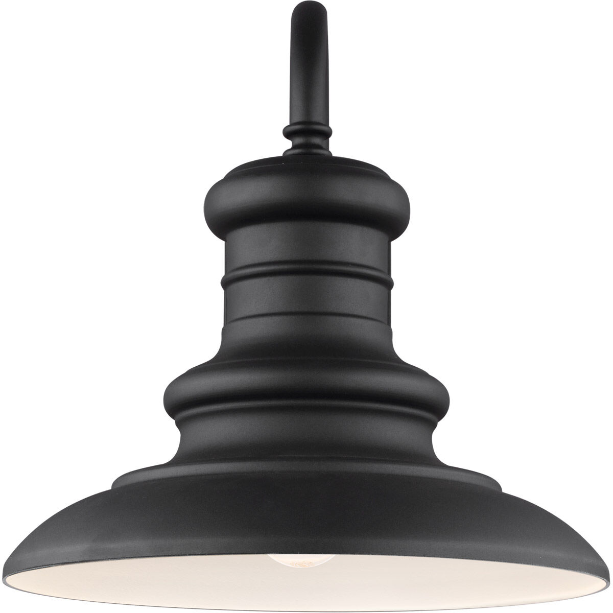 Redding Station 1 Light 15.63 inch Textured Black Outdoor Wall Lantern, Large