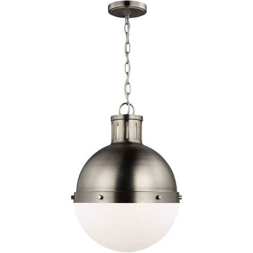 Hanks 1 Light 13 inch Antique Brushed Nickel Pendant Ceiling Light