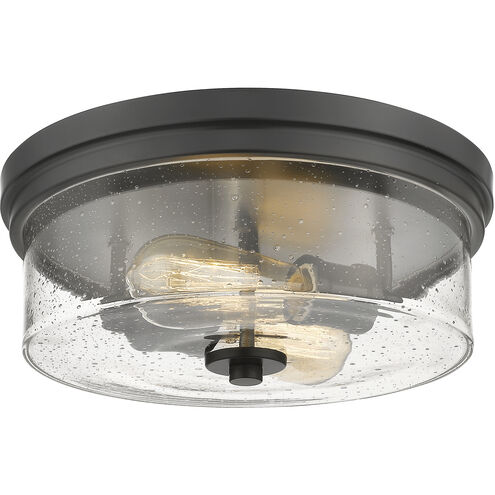 Bohin 2 Light 13 inch Matte Black Flush Mount Ceiling Light