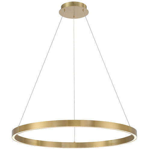 Lunar 32.25 inch Aged Brass Pendant Ceiling Light