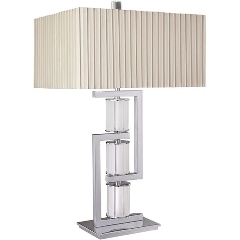 Ambience 31 inch 150.00 watt Chrome Table Lamp Portable Light