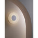 Halftone LED Matte White ADA Interior Wall Light