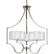 Gail 3 Light 22 inch Polished Nickel Chandelier Ceiling Light