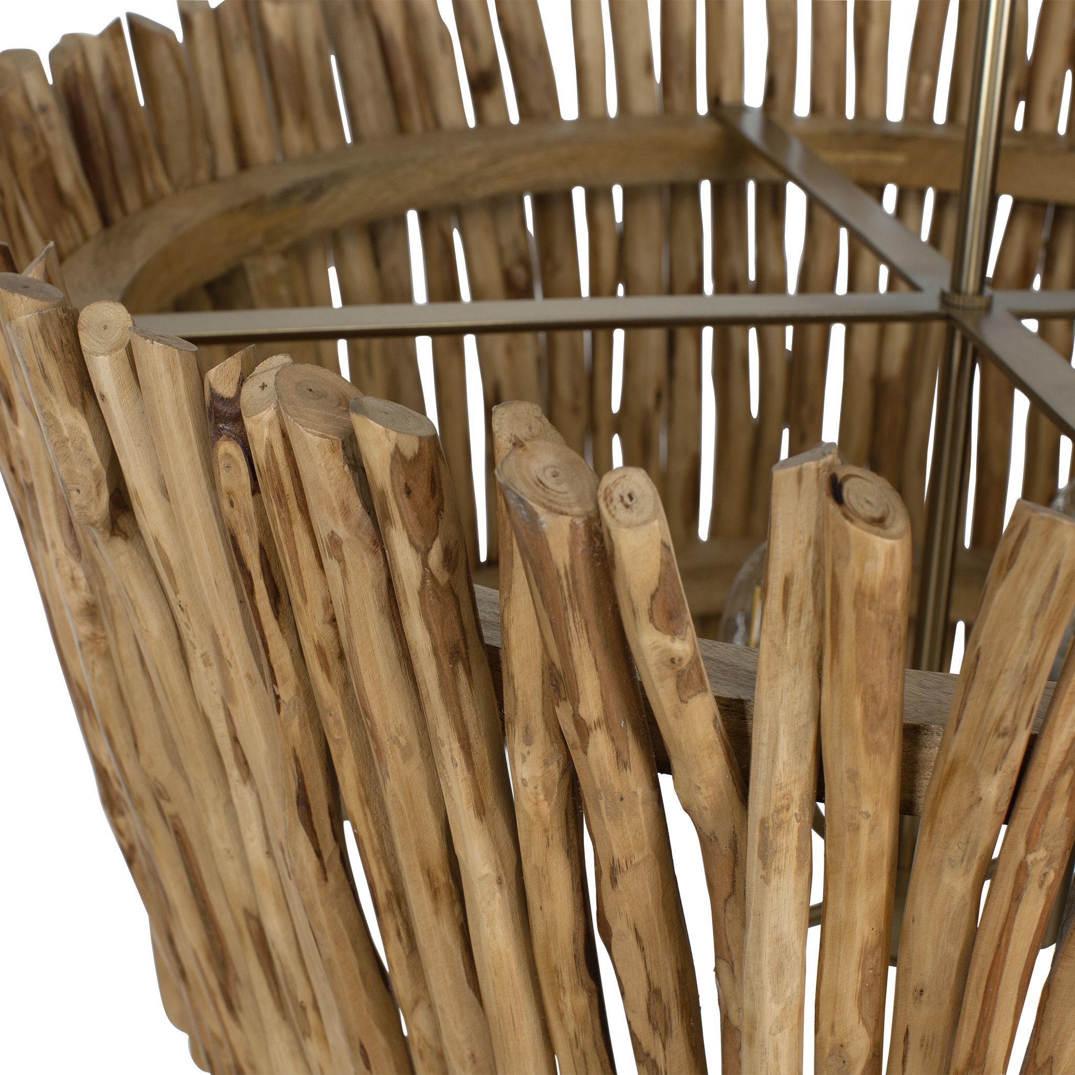 Rhea 4 Light 29.5 inch Antique Brass and Natural Chandelier Ceiling Light