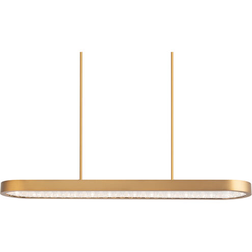 Marquis LED 47 inch Aged Brass Linear Pendant Ceiling Light, Beyond