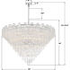 Addis 40 Light 62 inch Polished Chrome Chandelier Ceiling Light