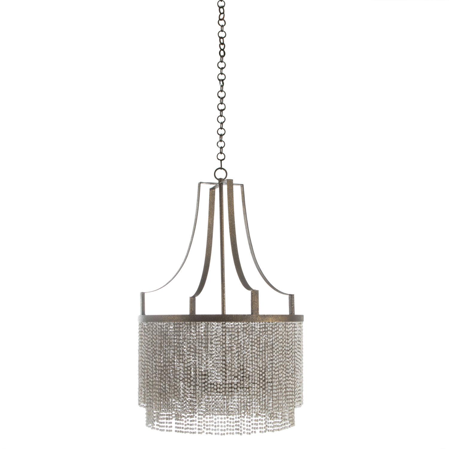 Tamara 4 Light 24.75 inch Antique Gold / Antique White Chandelier Ceiling Light