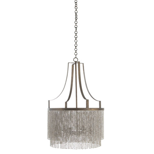 Tamara 4 Light 24.75 inch Antique Gold / Antique White Chandelier Ceiling Light