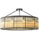 Bernardi 10 Light 43.31 inch Bronze Highlight and Vintage Glass Ceiling Lamp Ceiling Light, Extra-Large