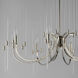 Divine 8 Light 38.25 inch Polished Nickel Chandelier Ceiling Light