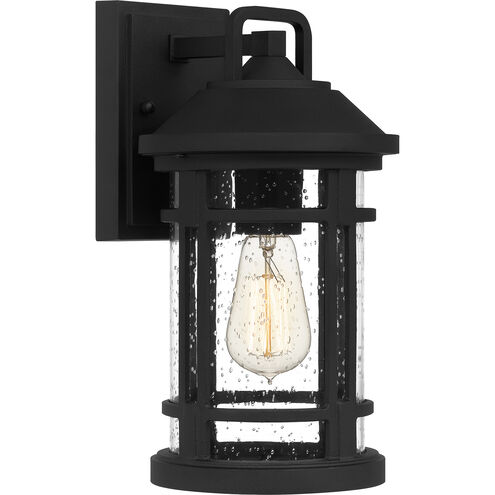 Quincy 1 Light 13 inch Earth Black Outdoor Wall Lantern, Medium