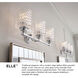 Elle LED 24 inch Chrome Vanity Light Wall Light