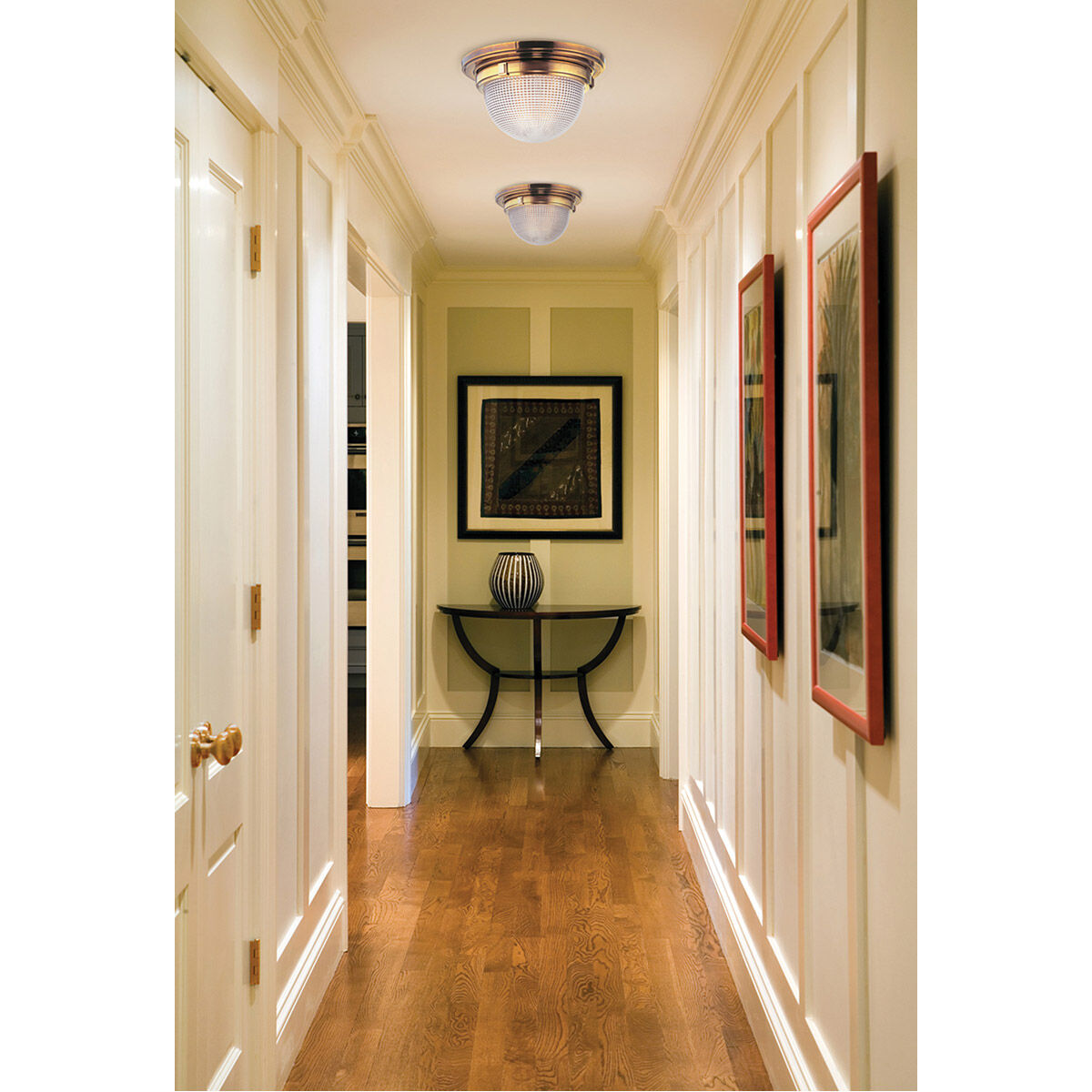 Winfield 3 Light 17.75 inch Aged Brass Flush Mount Ceiling Light