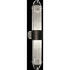 Bond Wall Sconce Wall Light in Diamond Blanket Studio Glass, Black/Silver