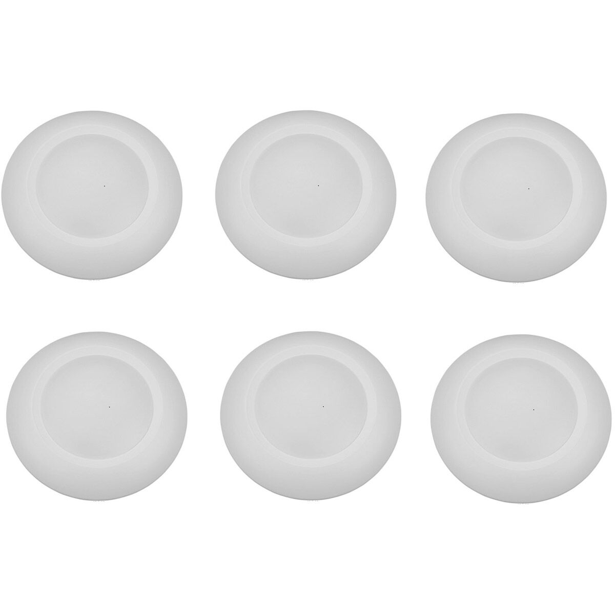 R Series 120V LED 6.26 inch Matte White Disk Light, Pack of 6