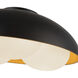Alora Mood Robyn 3 Light 16 inch Matte Black Flush Mount Ceiling Light
