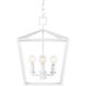 Denison 4 Light 12 inch Gesso White Chandelier Ceiling Light, Small