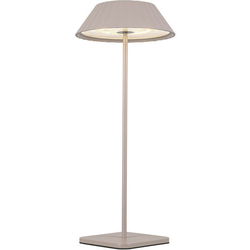 Pela 14.13 inch 3 watt Moonstone Gray Table Lamp Portable Light