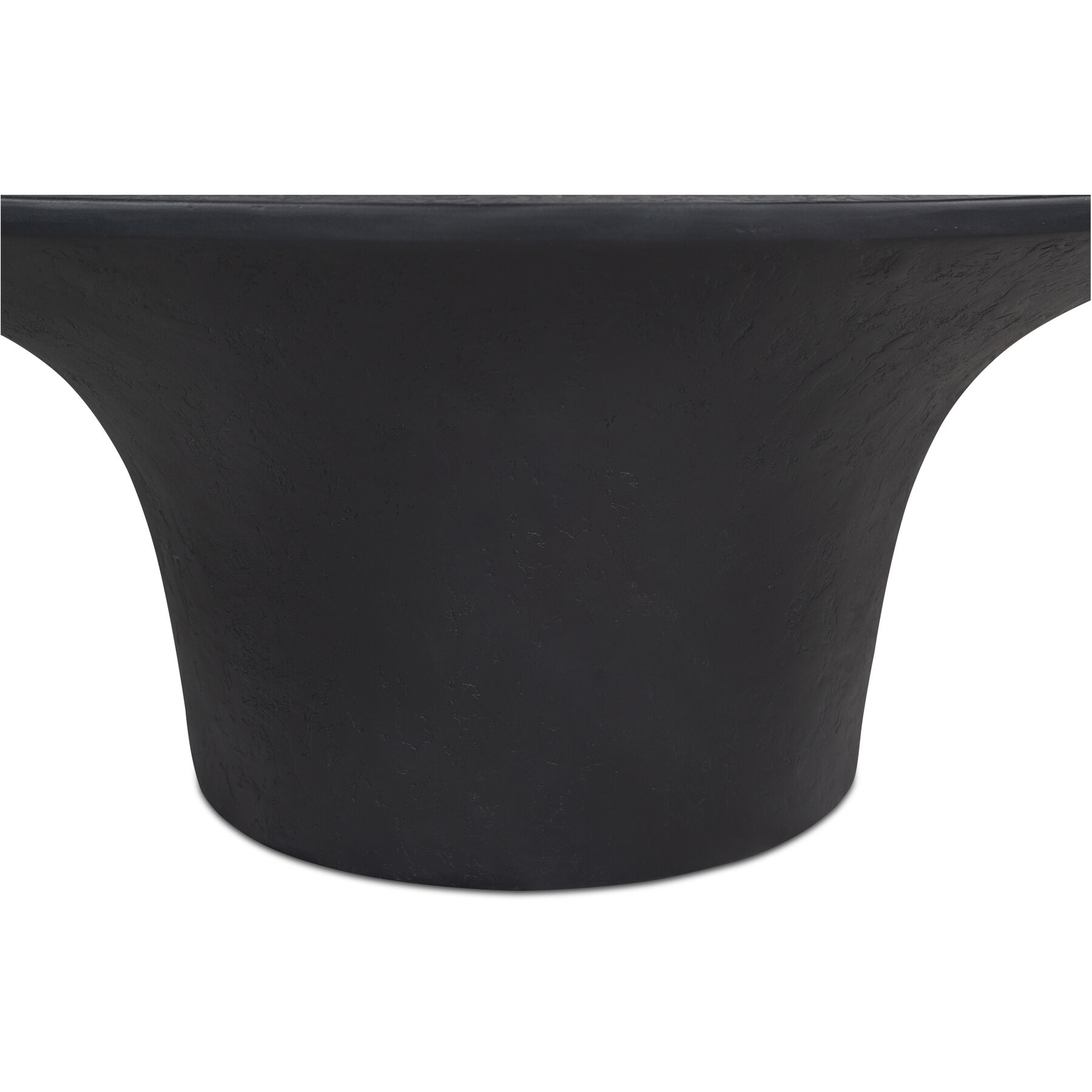 Yumi 47 X 23.6 inch Black Outdoor Coffee Table