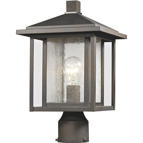 Aspen 1 Light 14.75 inch Oil Rubbed Bronze Outdoor Post Mount Fixture