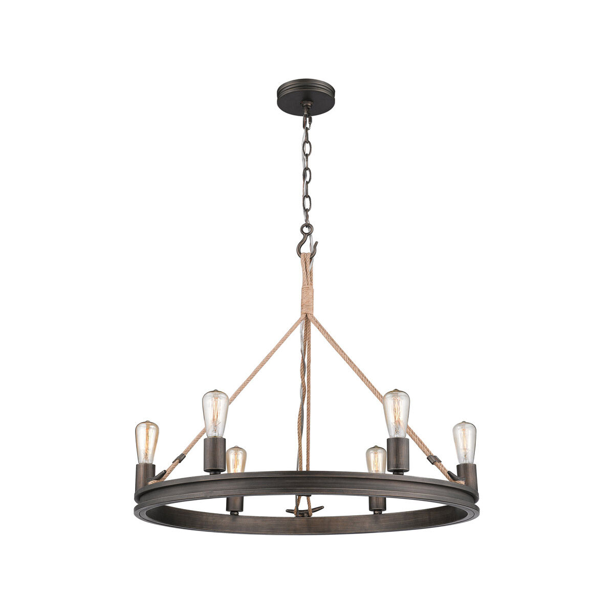 6 light bronze chandelier 2025