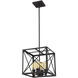 Brooklyn 4 Light 13 inch Matte Black Pendant Ceiling Light
