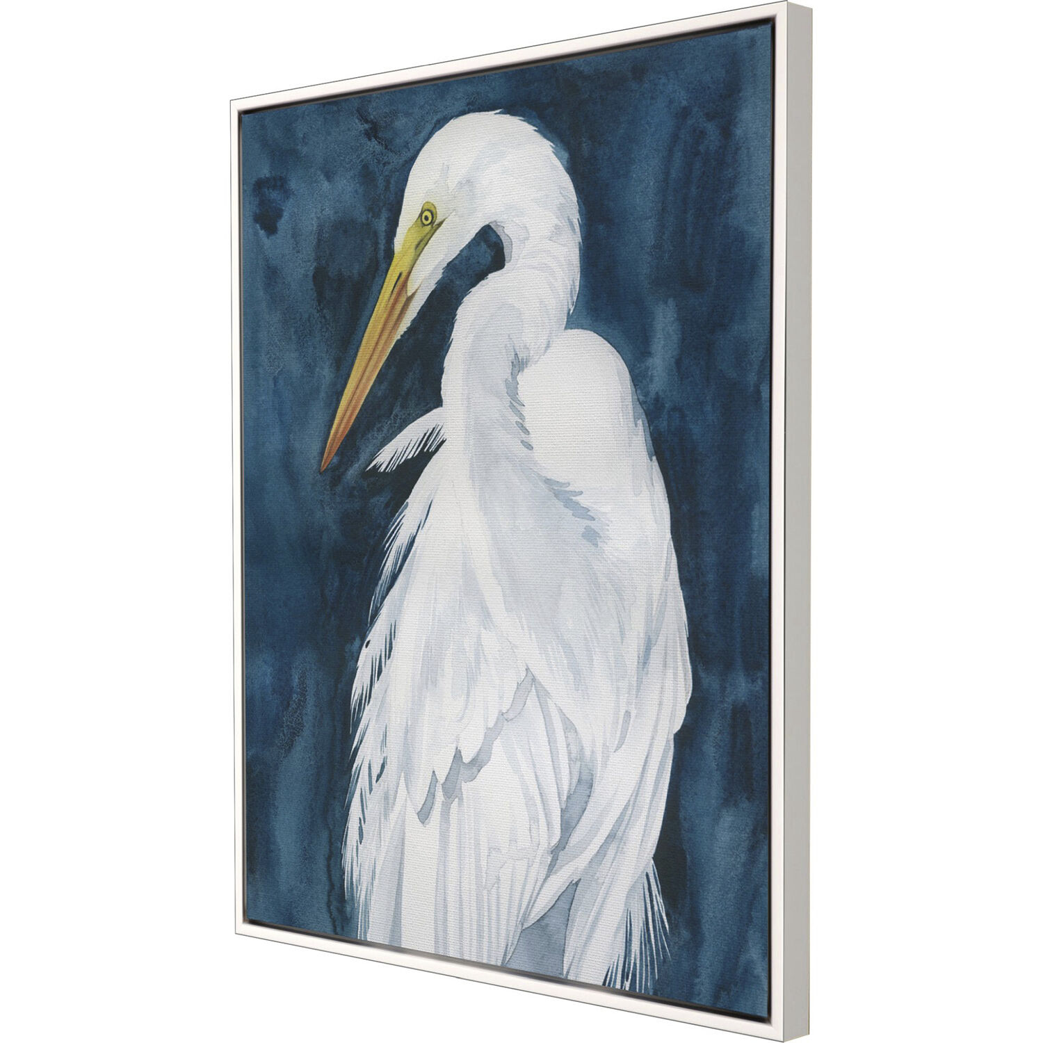 Midnight Hunter Blue and White Canvas