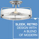 Harper 3 Light 18 inch Brushed Nickel Indoor Semi-Flush Mount Ceiling Light in Clear Seedy
