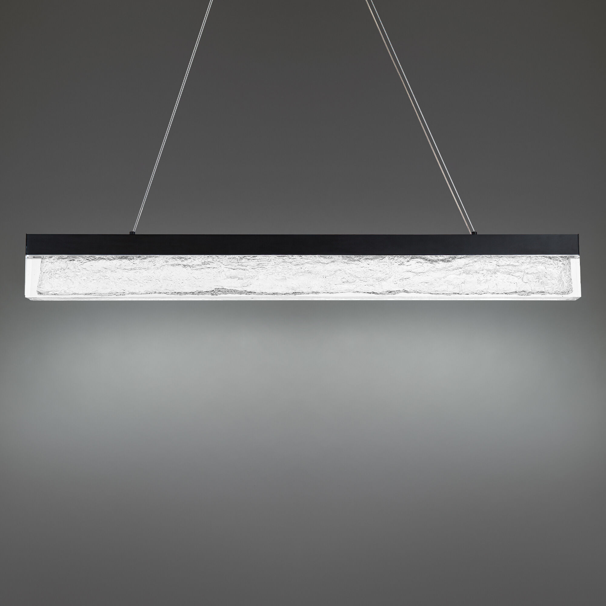 Effervescent Linear Pendant Ceiling Light in Black, dweLED