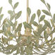 Broche 6 Light 27 inch Champagne Green Tea Chandelier Ceiling Light