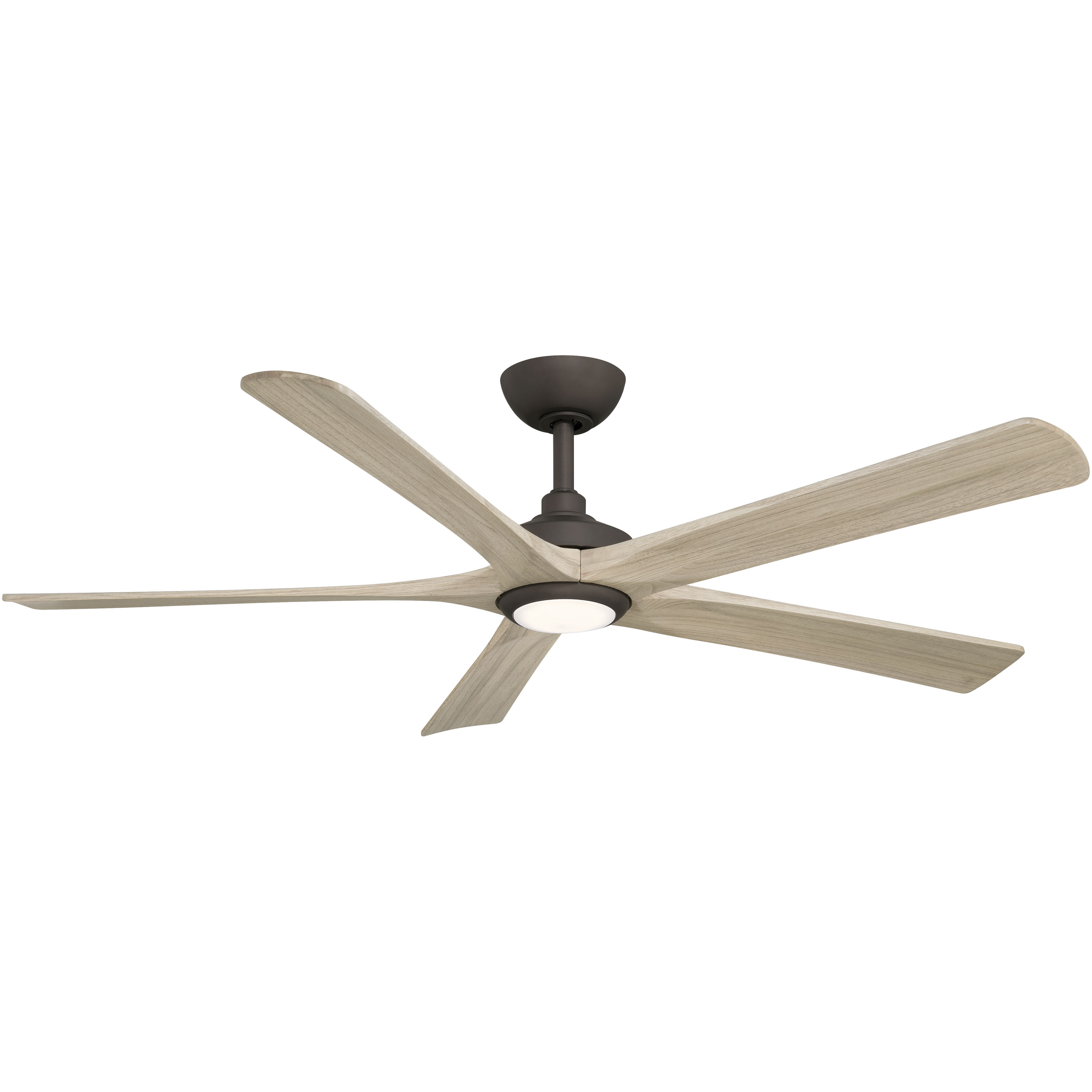 Seressa 56 inch Dark Bronze with Ashwood Blades Smart Ceiling Fan