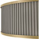Arden 4 Light 24 inch Heritage Brass Drum Chandelier Ceiling Light