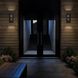Ribbed LED 12 inch Sand Black Wall Sconce