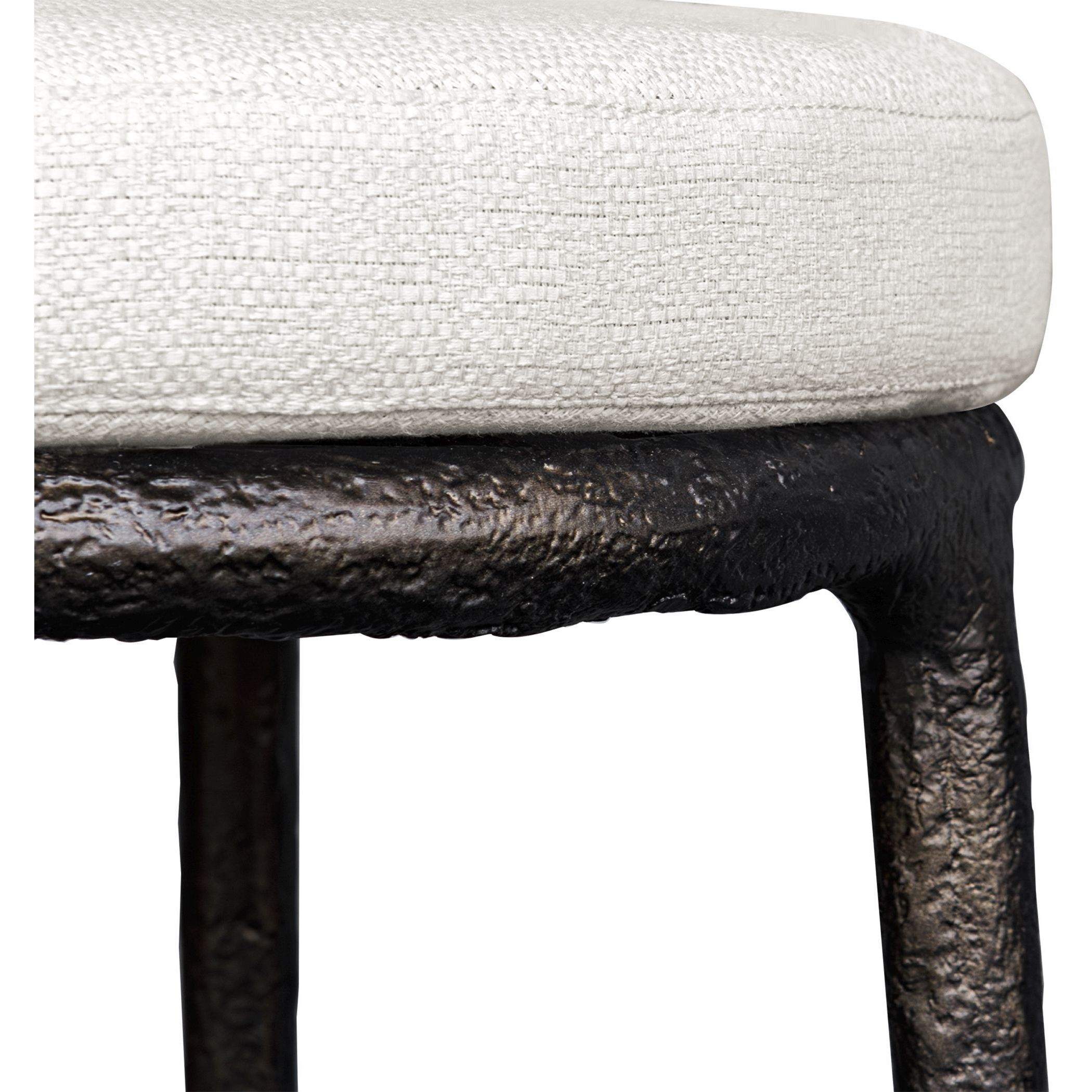Thayer 26 inch Java and Oyster White Outdoor Counter Stool