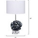 Anya 26 inch 150.00 watt Black and Clear Table Lamp Portable Light
