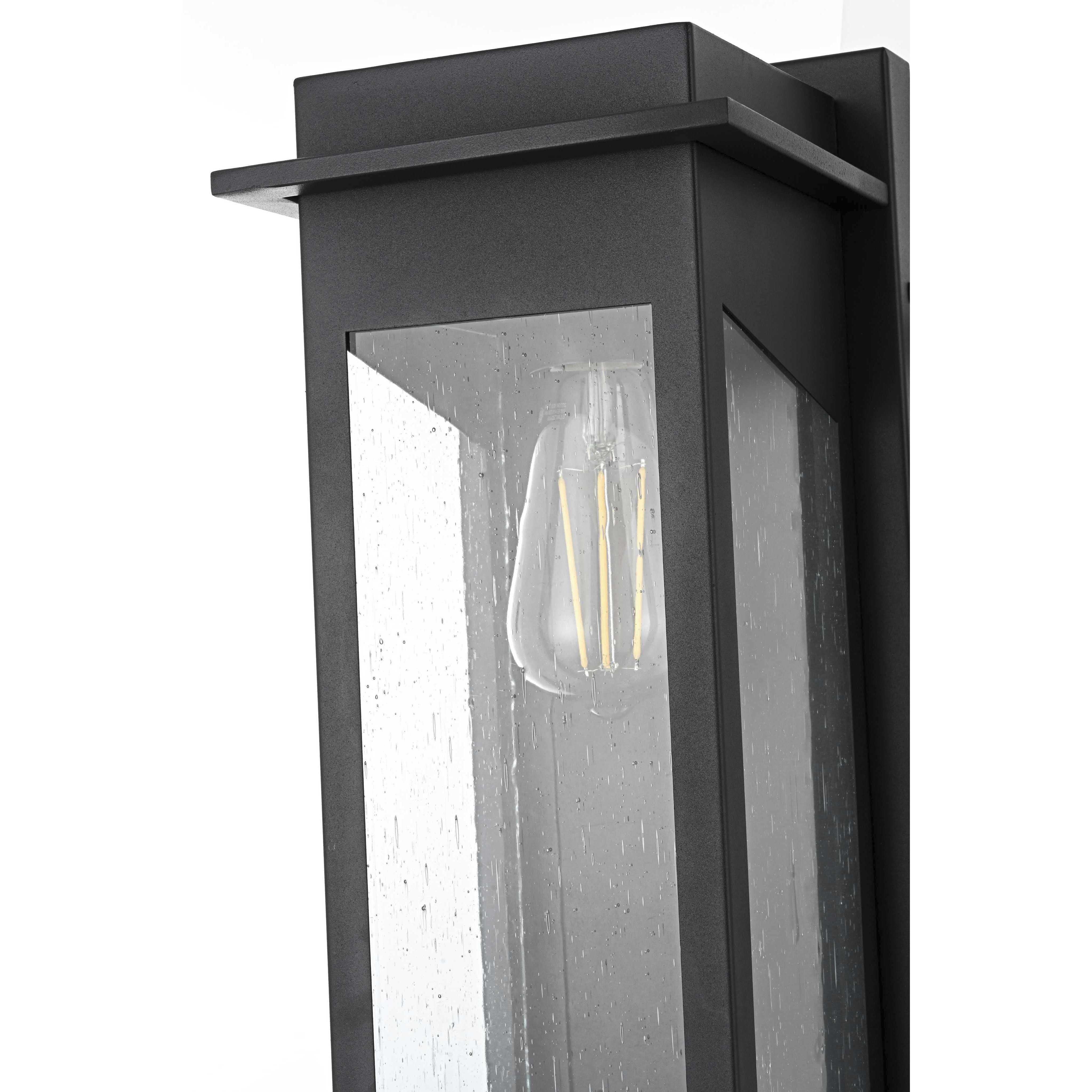 Dunton 1 Light 18.5 inch Black Outdoor Wall Sconce