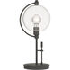 Pluto 19.3 inch 100 watt Natural Iron Table Lamp Portable Light in Clear