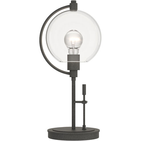 Pluto 19.3 inch 100 watt Natural Iron Table Lamp Portable Light in Clear