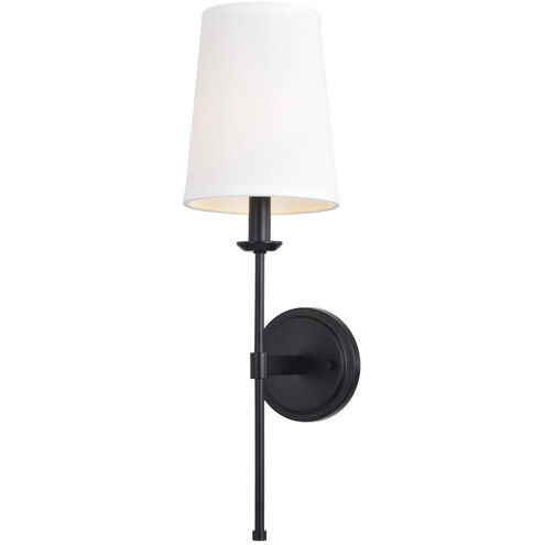 Camden LED 6 inch Matte Black Wall Light