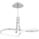 Mobius Linear Pendant Ceiling Light in Chrome, dweLED