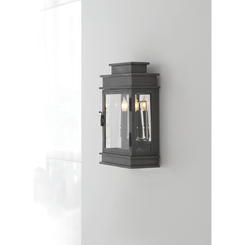 Chapman & Myers Linear Lantern 2 Light 15 inch Bronze Wall Lantern