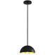 Elias 1 Light 9 inch Matte Black Pendant Ceiling Light