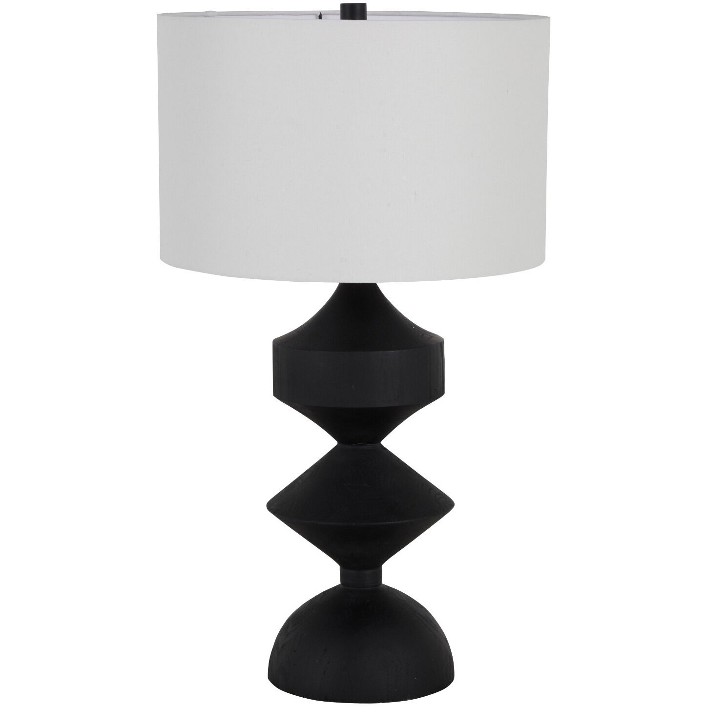 Maddox 30 inch Plaster Black Table Lamp Portable Light