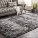 Solar 134 X 90 inch Black Rug in 8 x 11, Rectangle