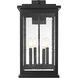 Ringgold 4 Light 22 inch Black Outdoor Wall Sconce
